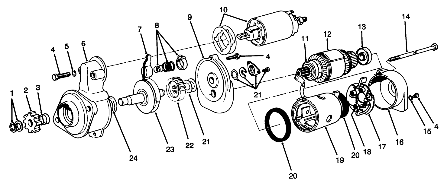 Starter Motor Assembly No. 70-5860