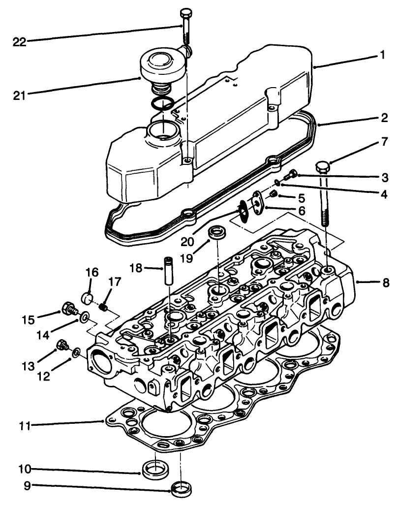 Rocker Cover & Cylinder Head Assembly