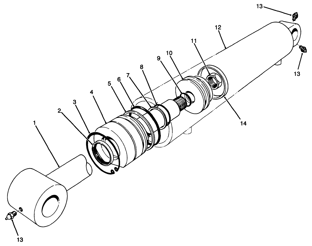 Hydraulic Cylinder Assembly No. 92-4971