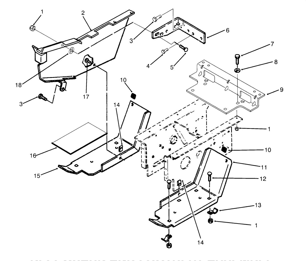 Belt Guard And Footrest Assembly