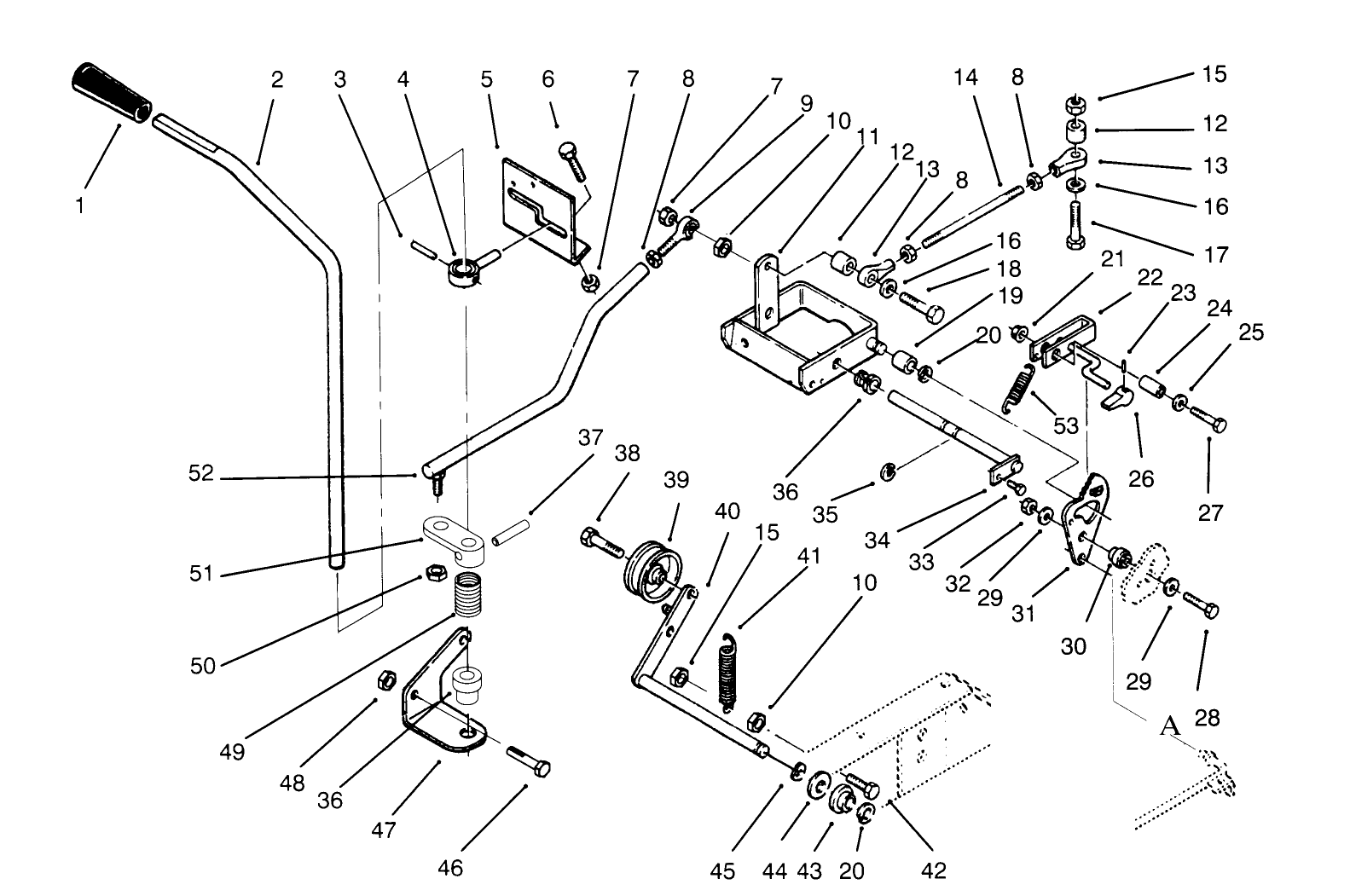 Clutch, Brake And Motion Control Linkage