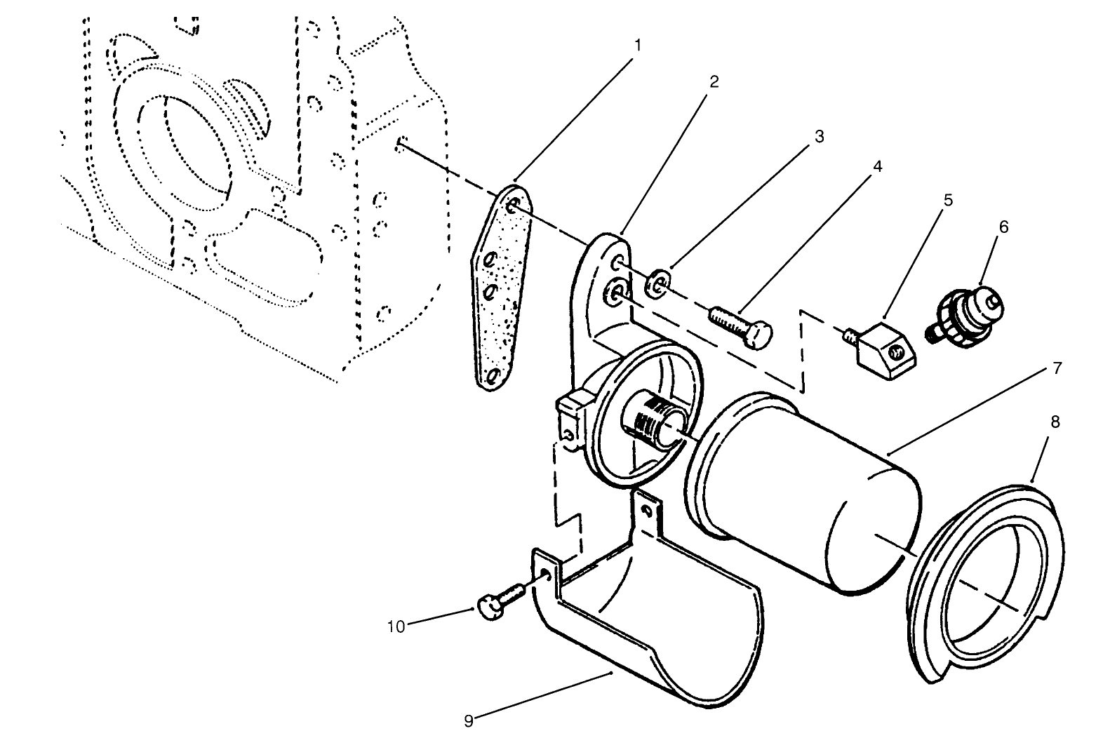 Oil Filter And Low Oil Pressure Cut-Off Switch