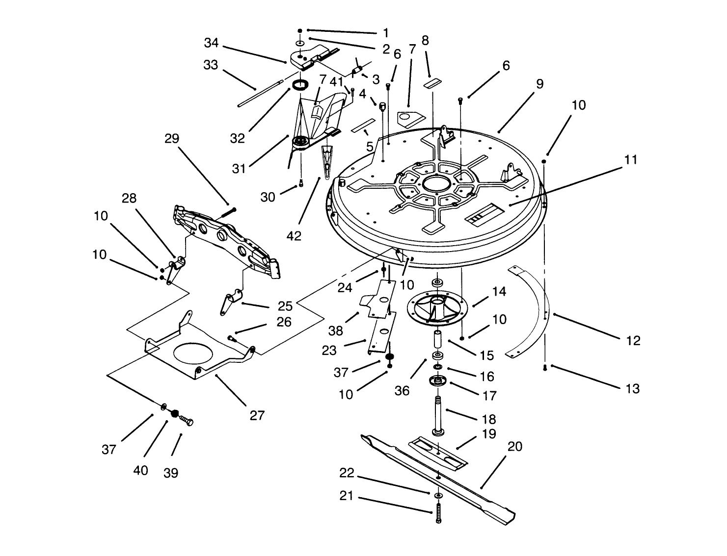 Deck & Spindle Assembly (32