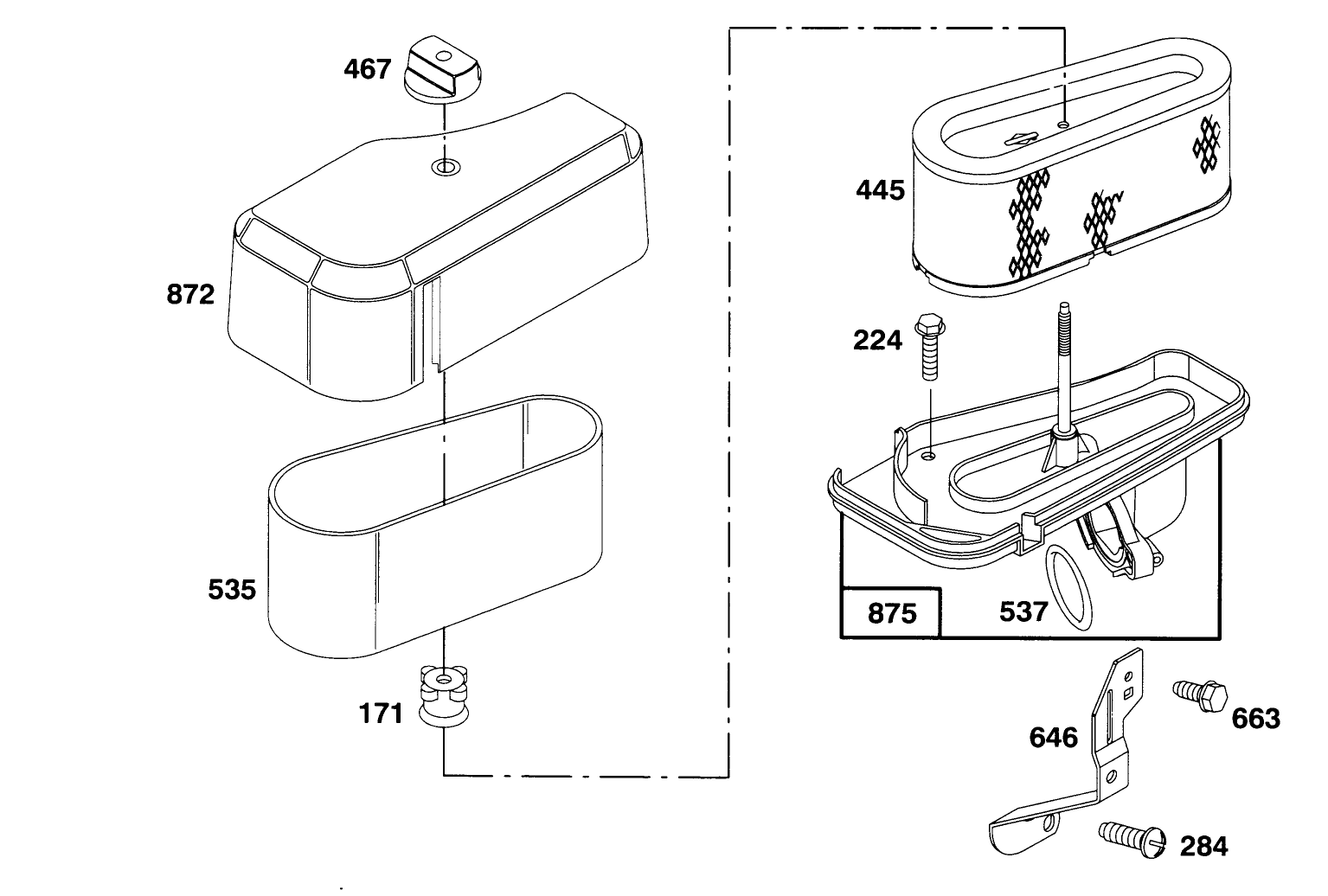 Engine Briggs & Stratton Model 283707-0156-01