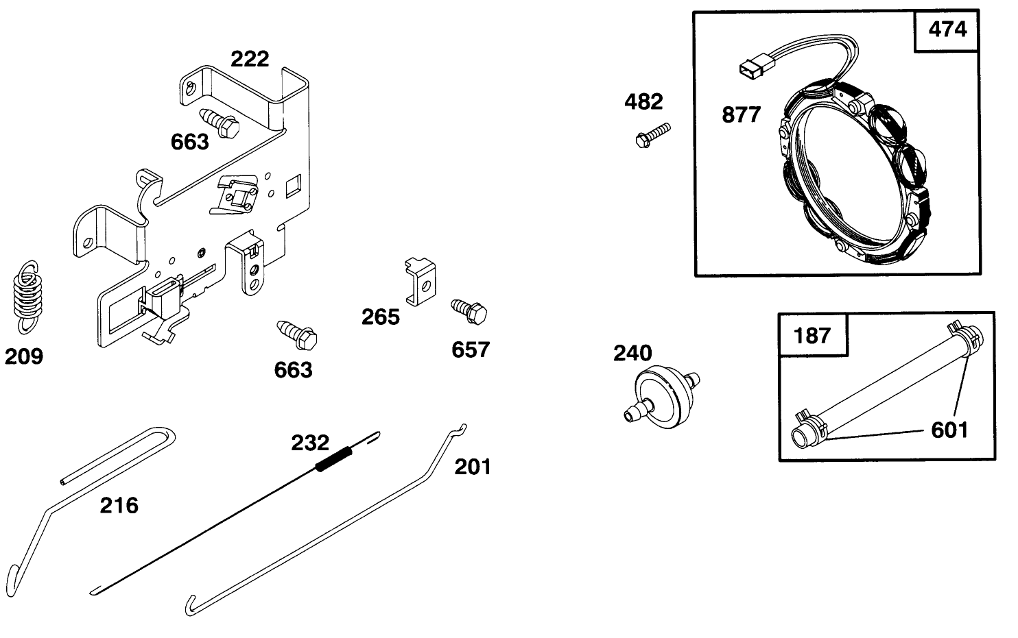 Engine Briggs & Stratton Model 283707-0156-01