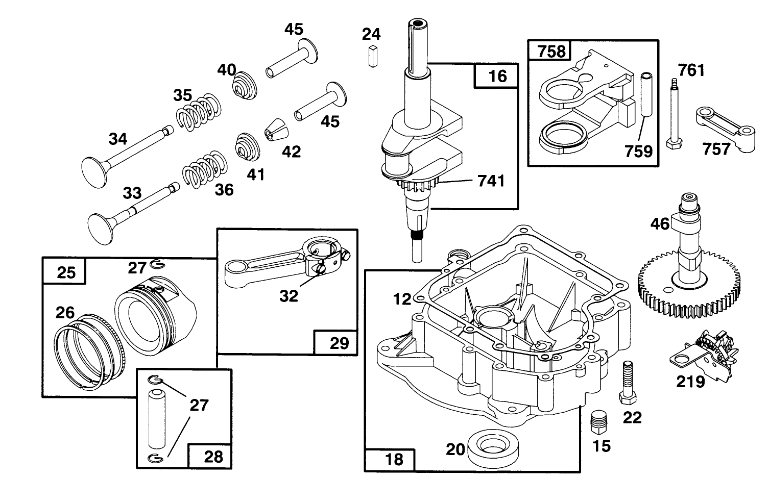 Engine Briggs & Stratton Model 282707-0119-01