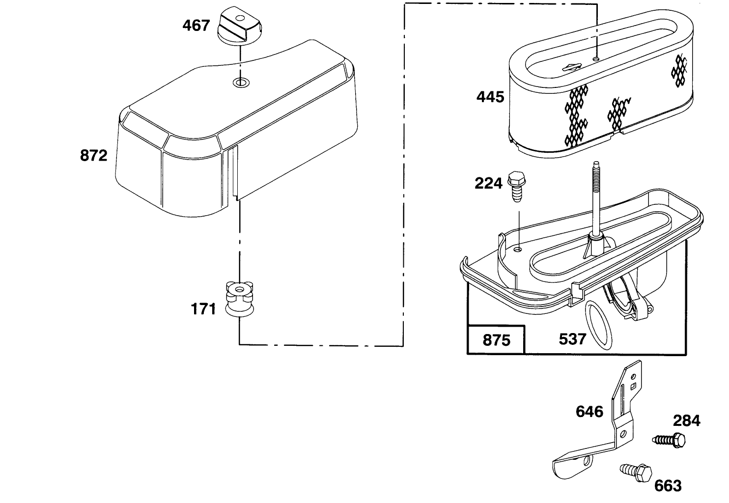 Engine Briggs & Stratton Model 282707-0119-01