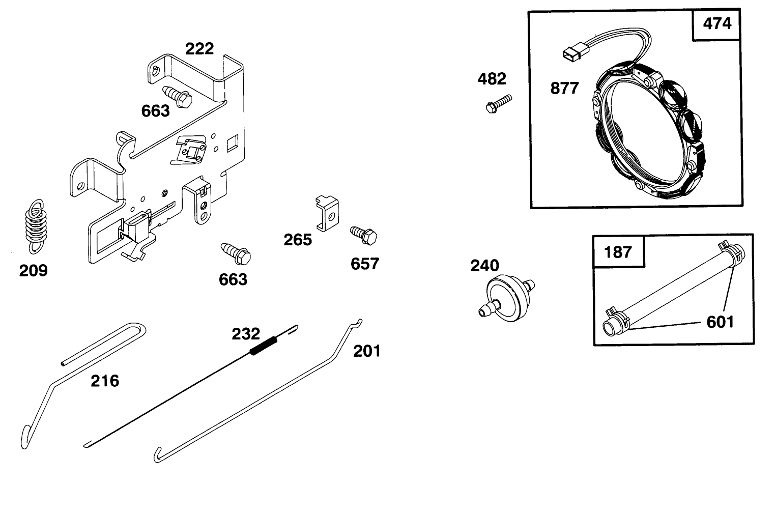 Engine Briggs & Stratton Model 282707-0119-01
