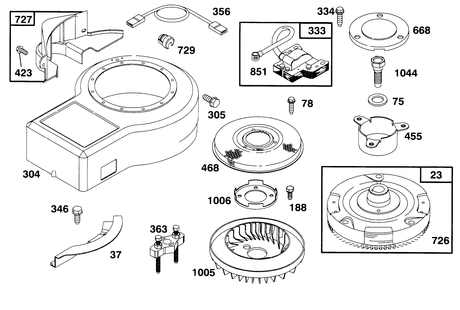 Engine Briggs & Stratton Model 282707-0119-01