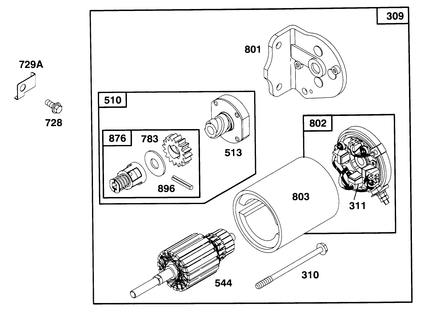 Engine Briggs & Stratton Model 282707-0119-01