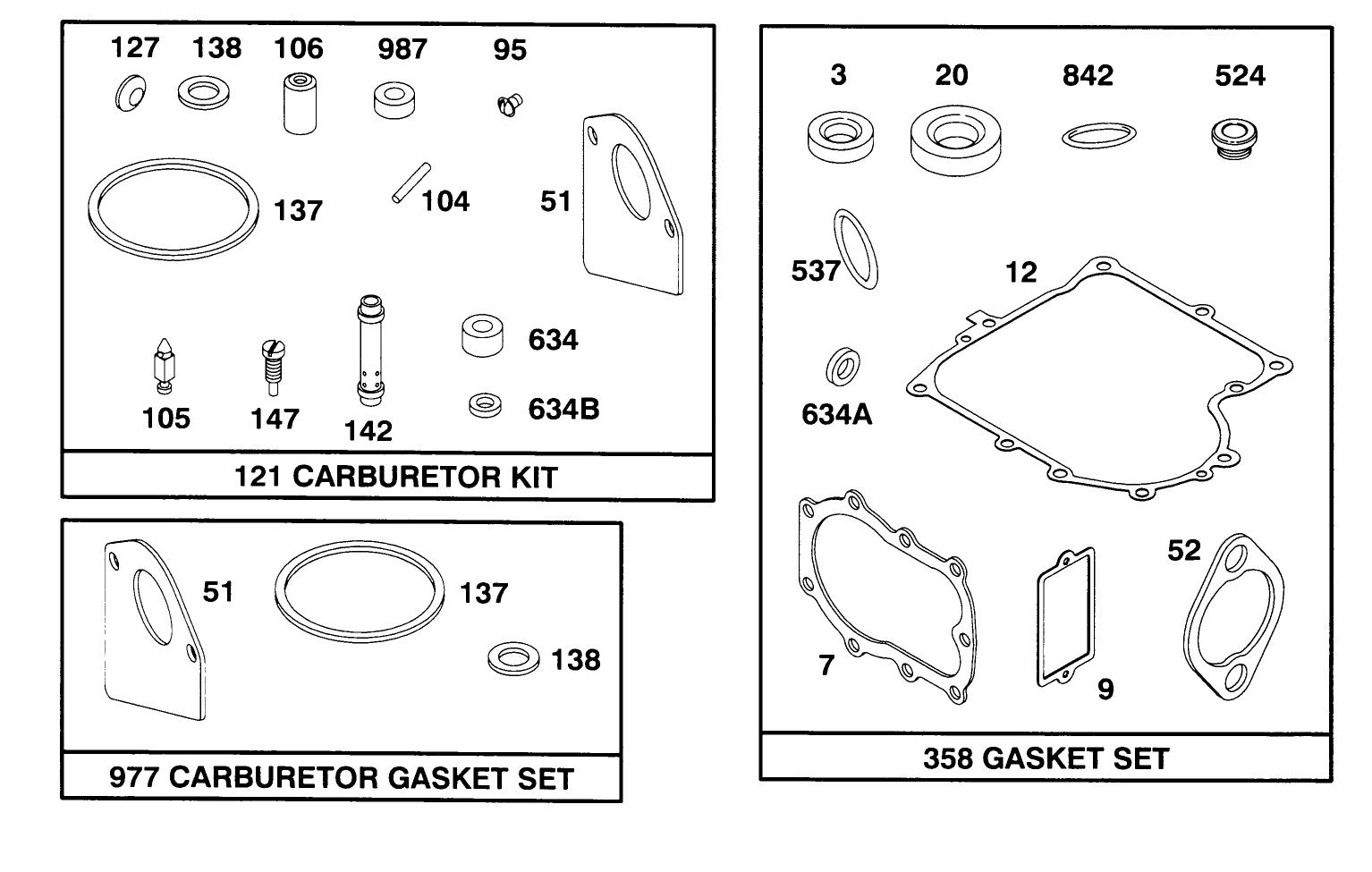 Engine Briggs & Stratton Model 282707-0119-01