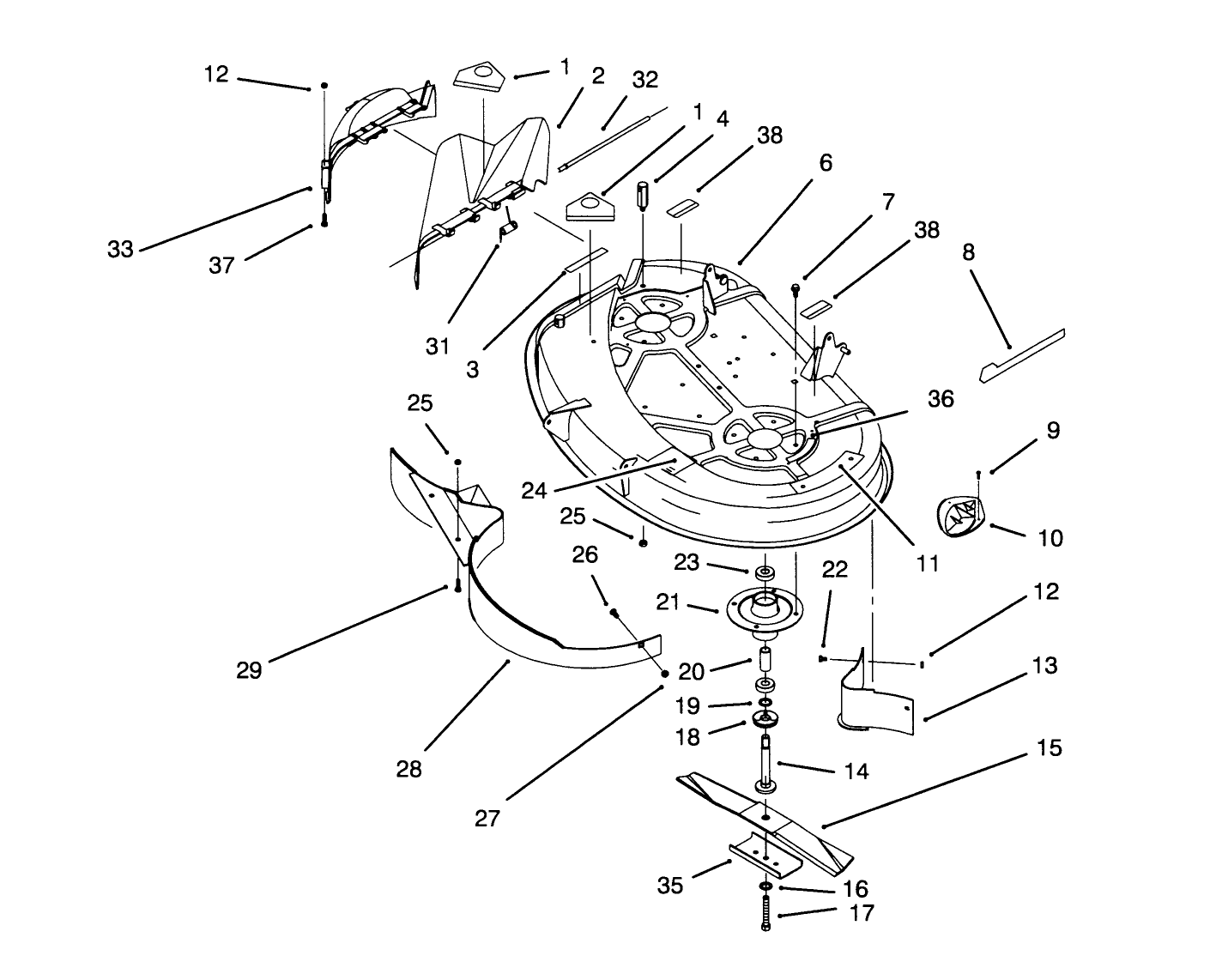 Housing & Spindle Assembly (38