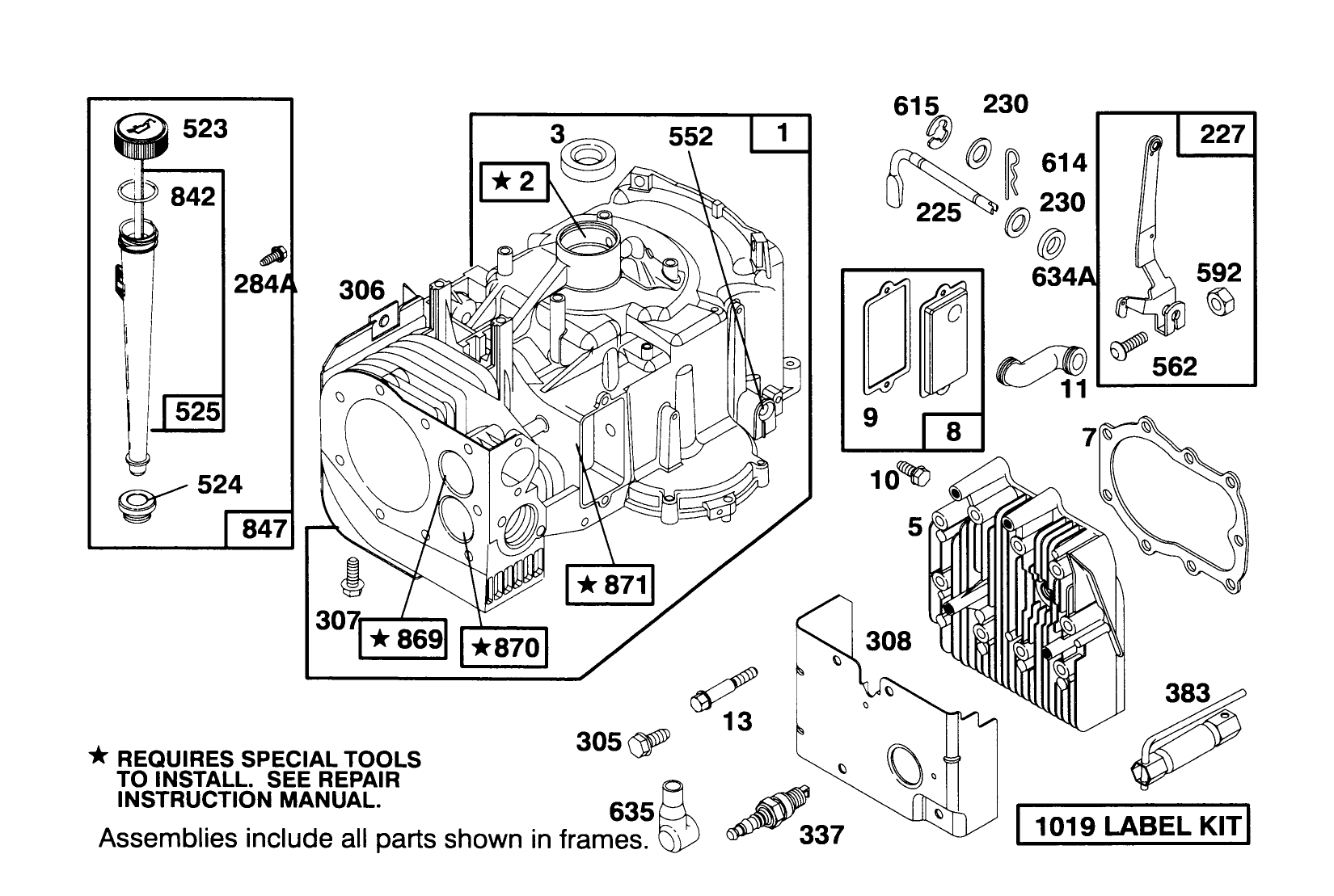 Engine Briggs & Stratton Model 286707-0453-01