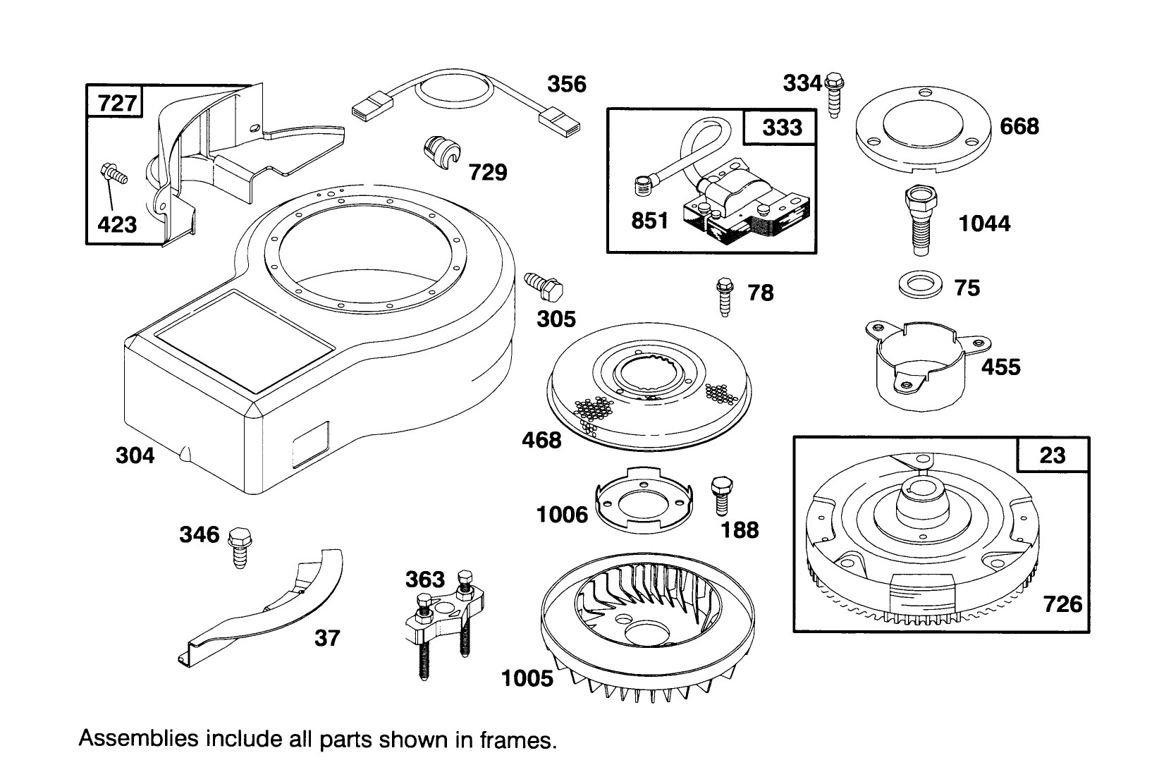 Engine Briggs & Stratton Model 286707-0453-01
