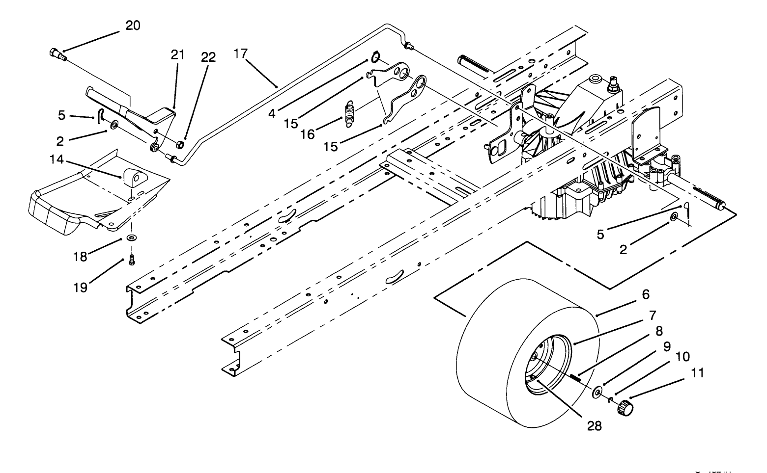 Speed Control & Rear Wheel Assembly