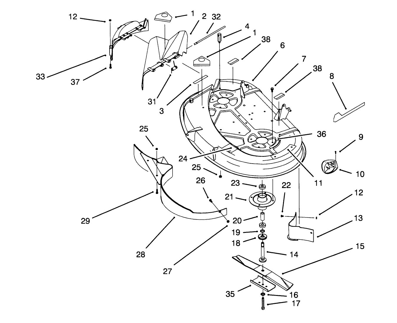 Housing & Spindle Assembly (38