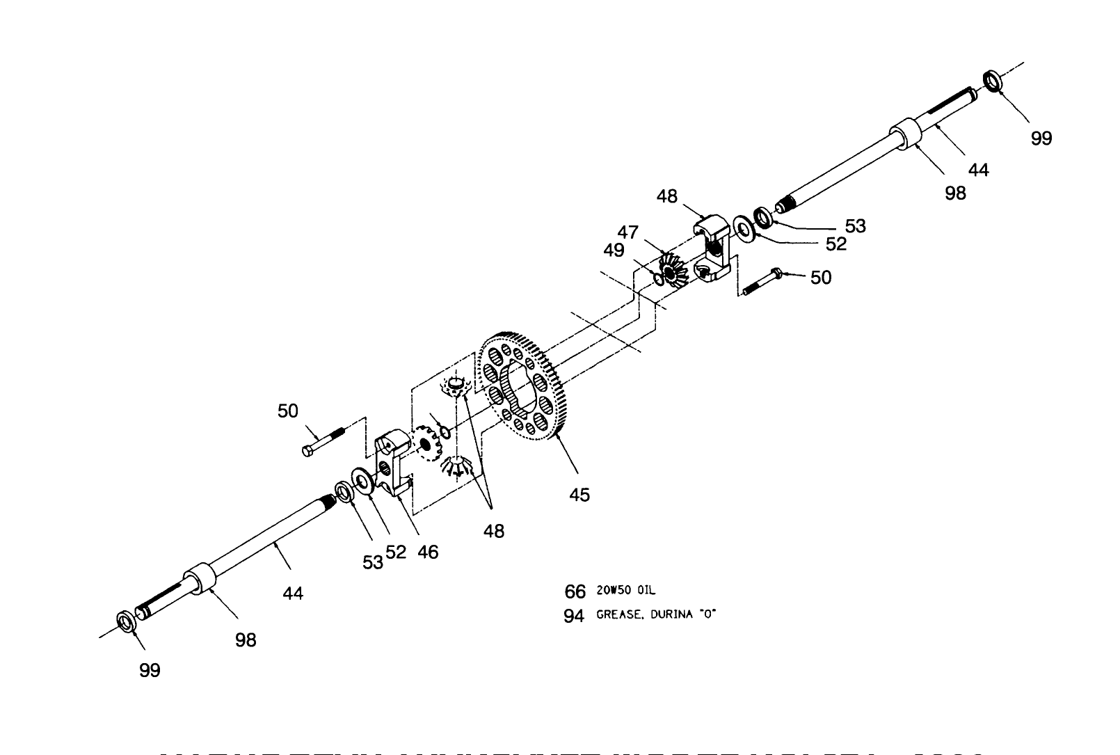 Hydrogear Transaxle Model No. 321-0500 (continued)