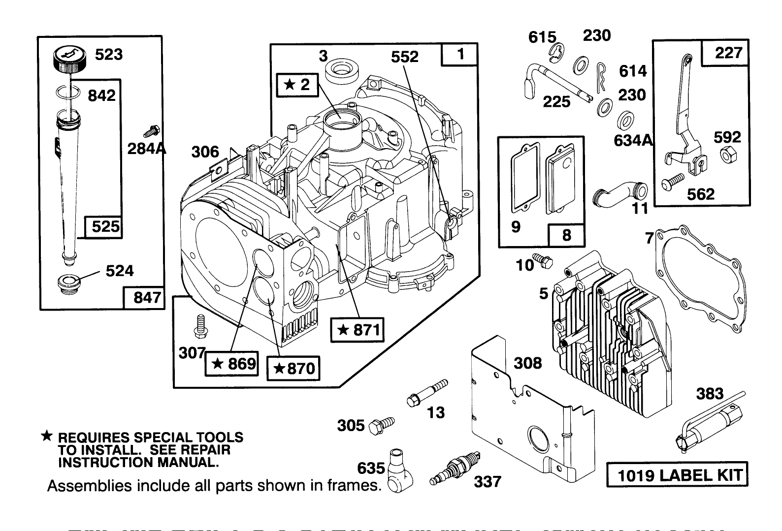 Engine Briggs & Stratton Model 28m707-0122-01