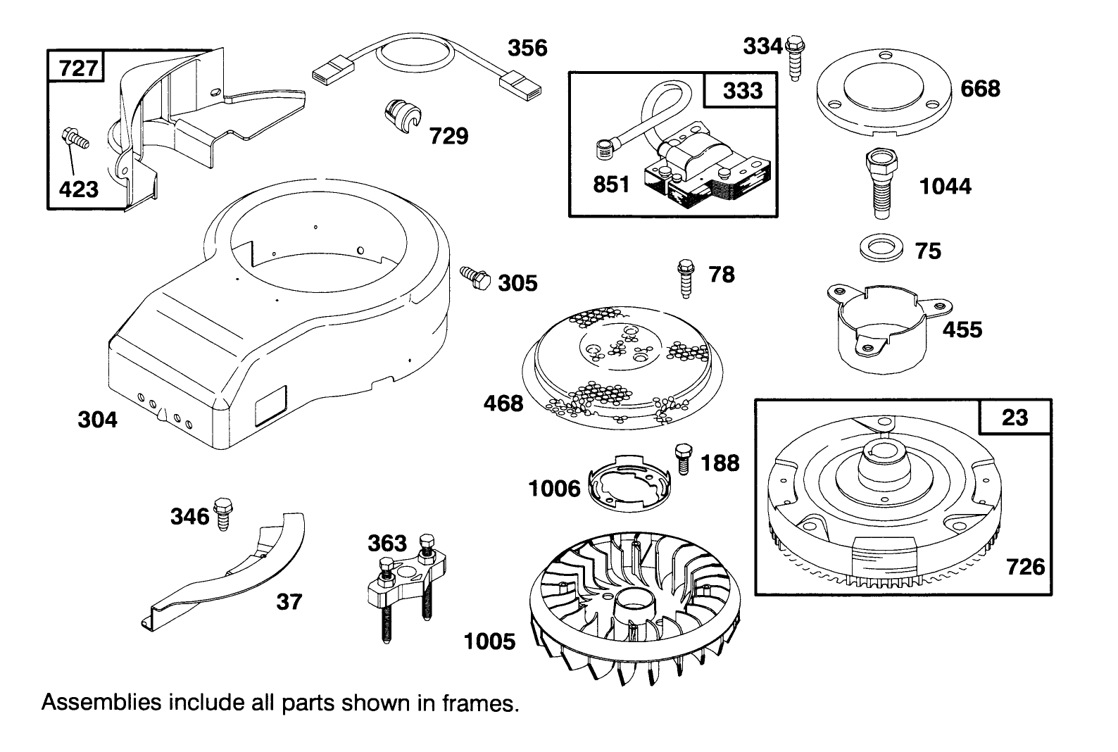 Engine Briggs & Stratton Model 28m707-0122-01