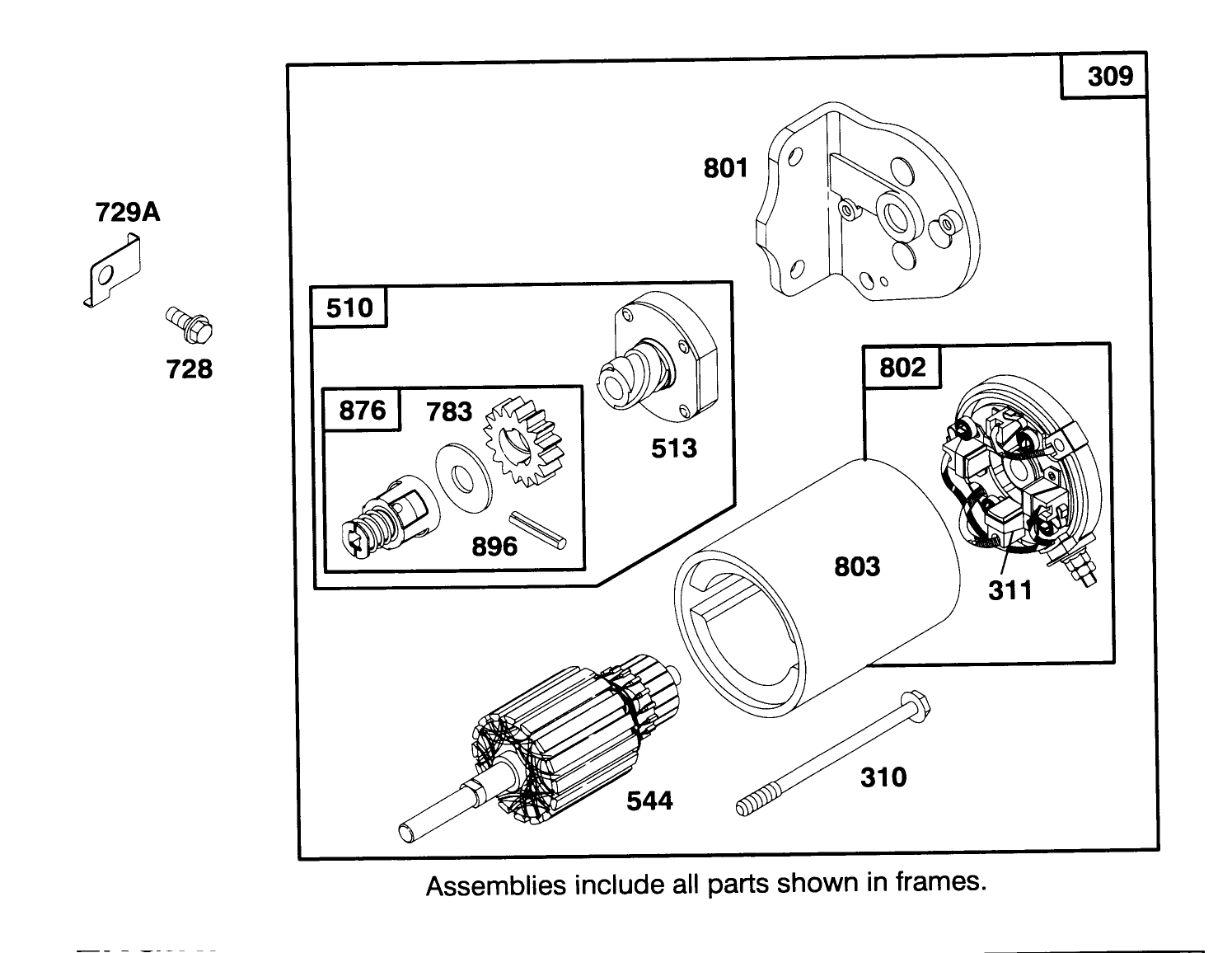 Engine Briggs & Stratton Model 28m707-0122-01