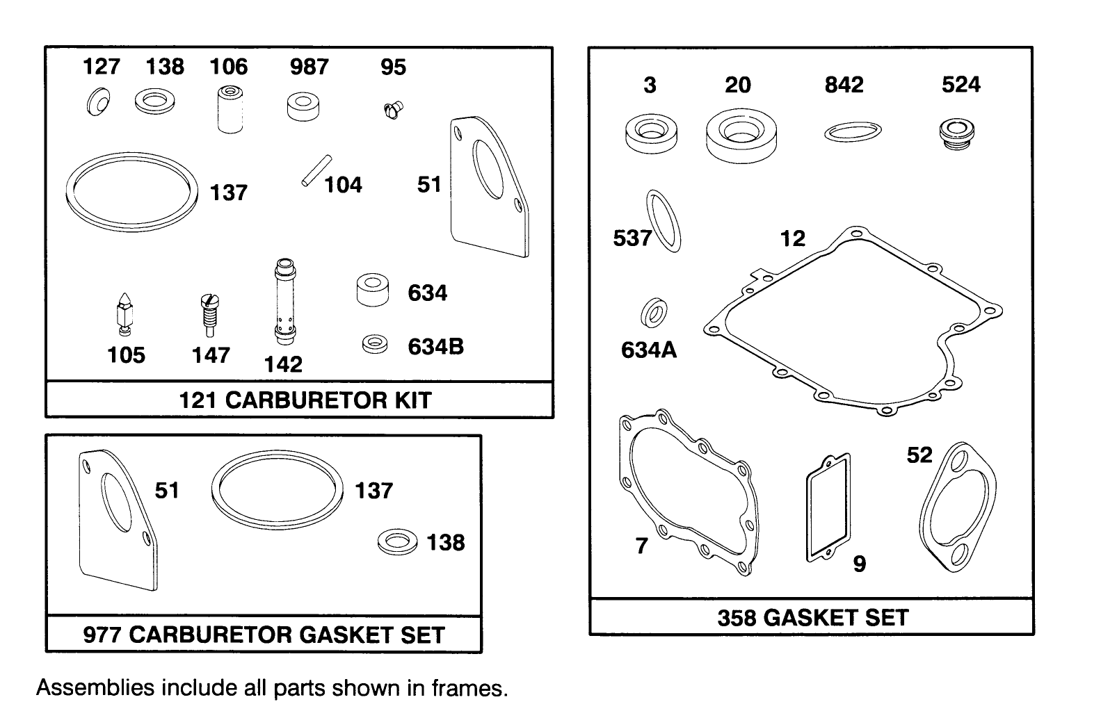 Engine Briggs & Stratton Model 28m707-0122-01