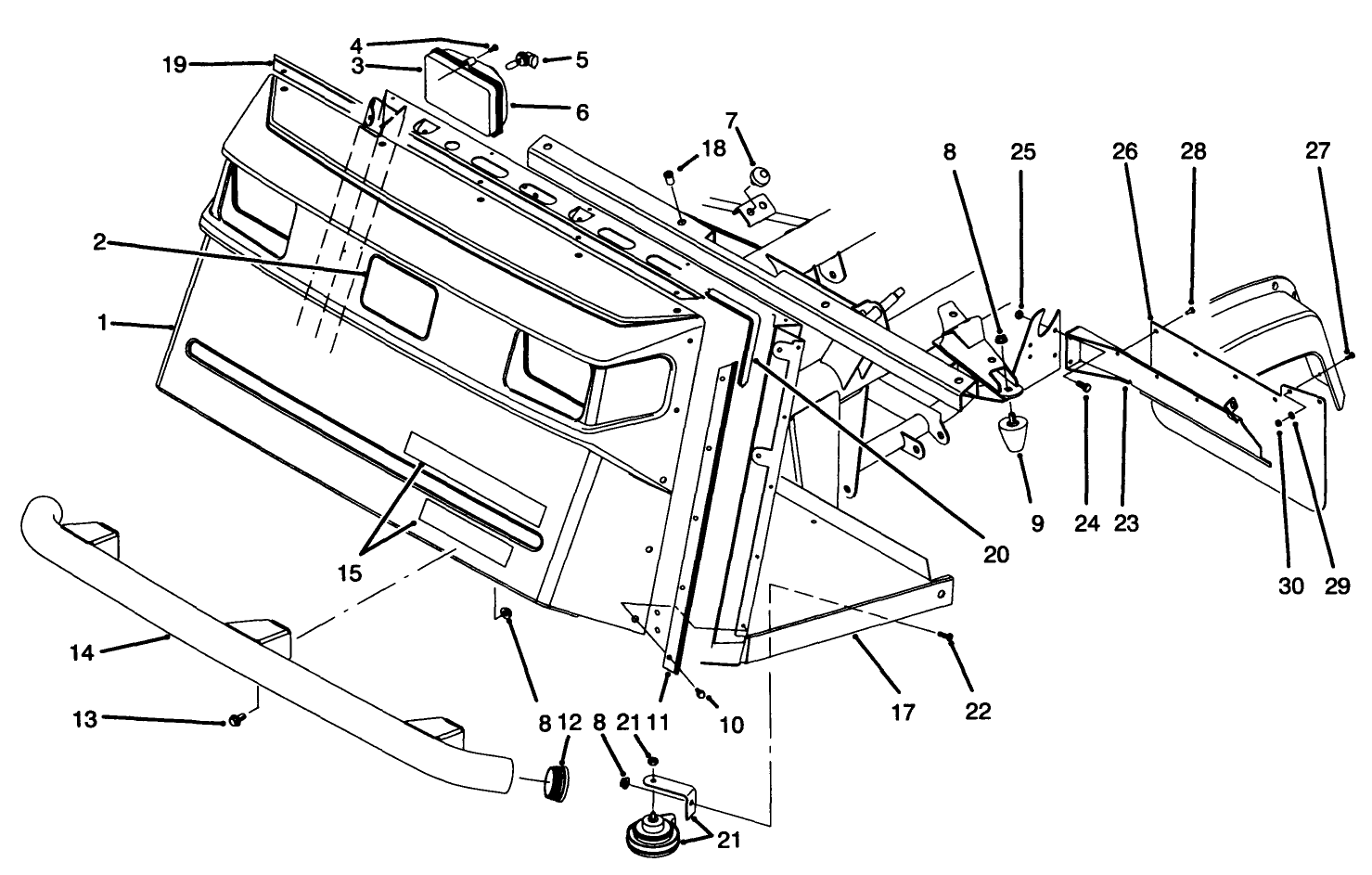 Front Bumper & Hood Assembly