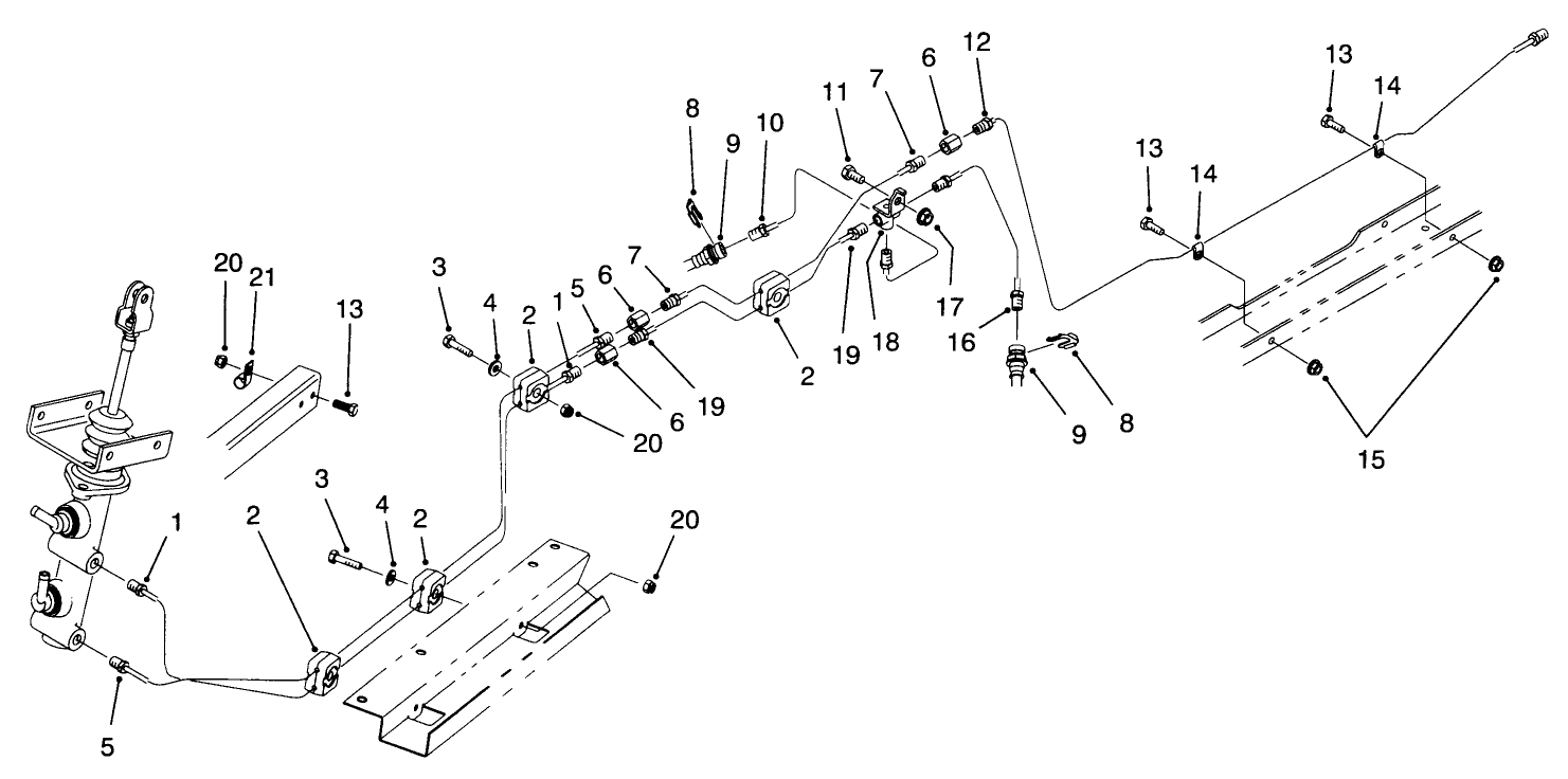 Hydraulic Brake Line Routing Assembly