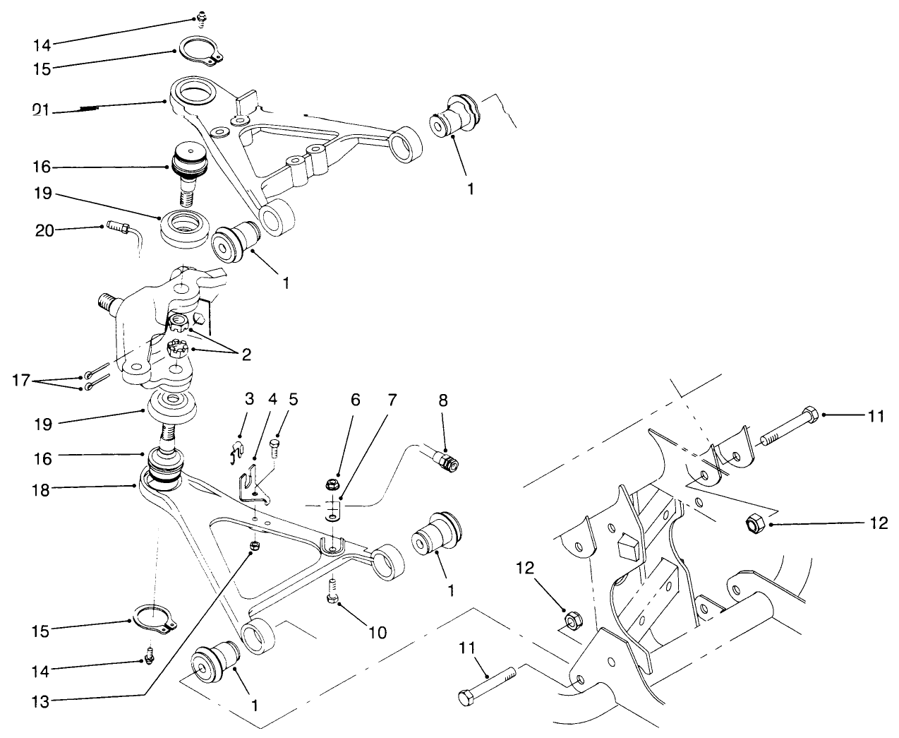 Front Suspension Control Arm Assembly