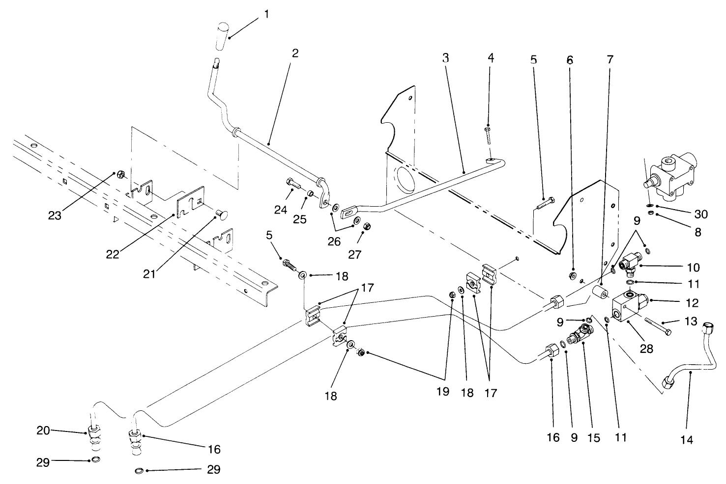 Lift Valve Linkage Assembly