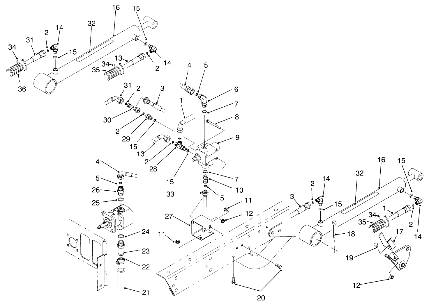 Lift Valve & Cylinder Assembly