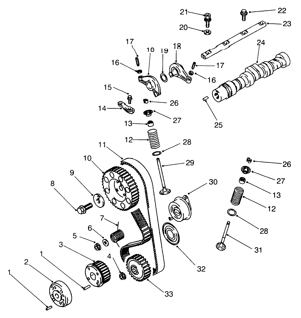 Camshaft & Valves Assembly