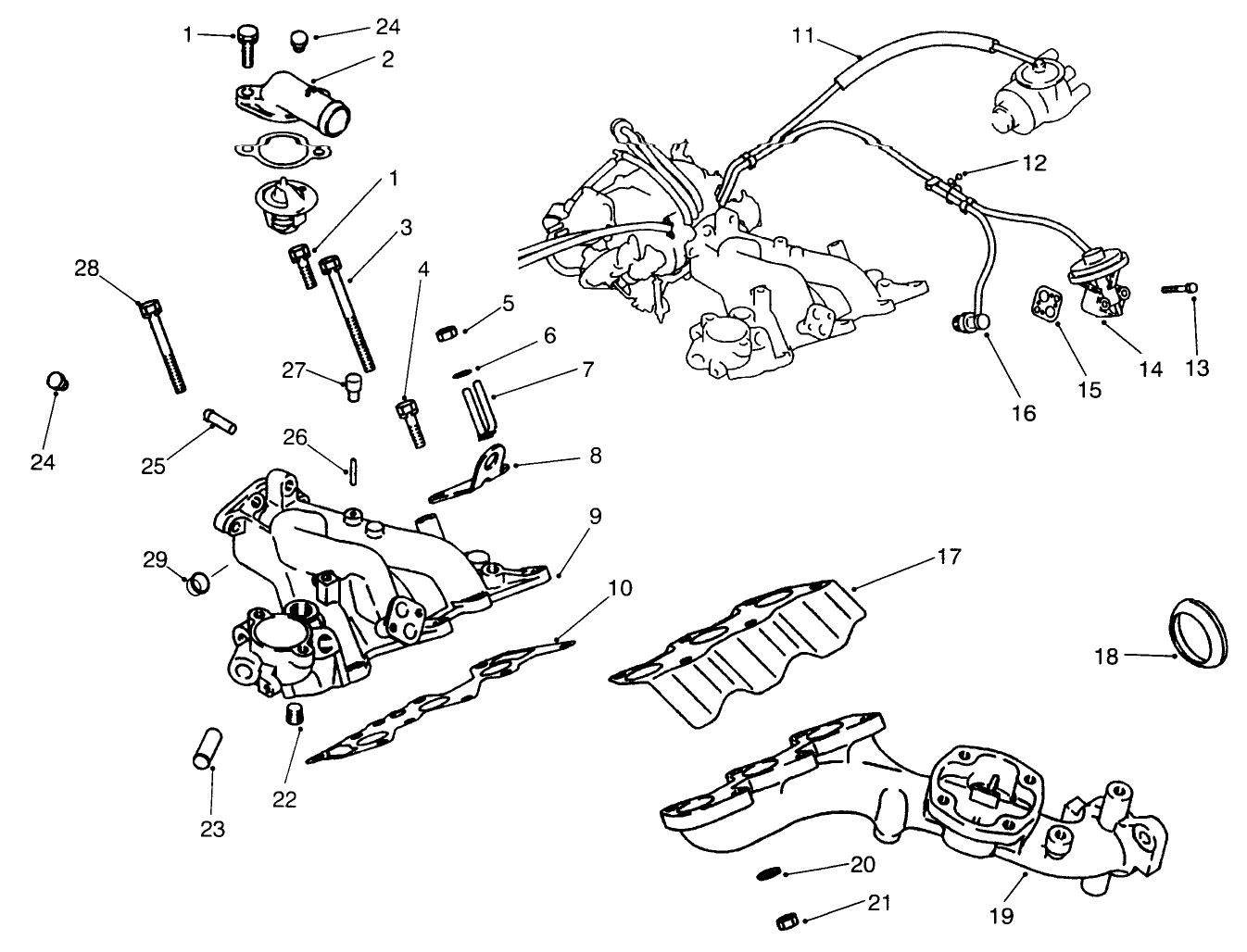 Exhaust & Intake Manifold Assembly