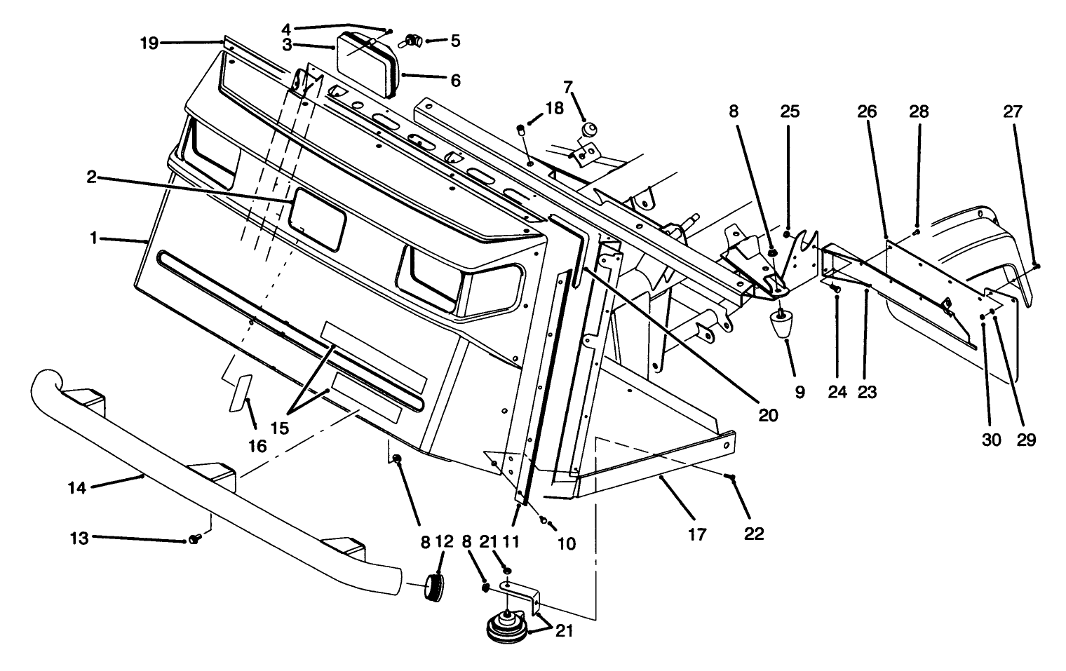 Front Bumper & Hood Assembly