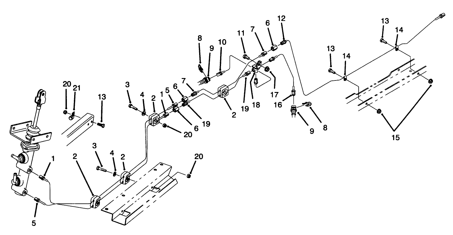 Hydraulic Brake Line Routing Assembly