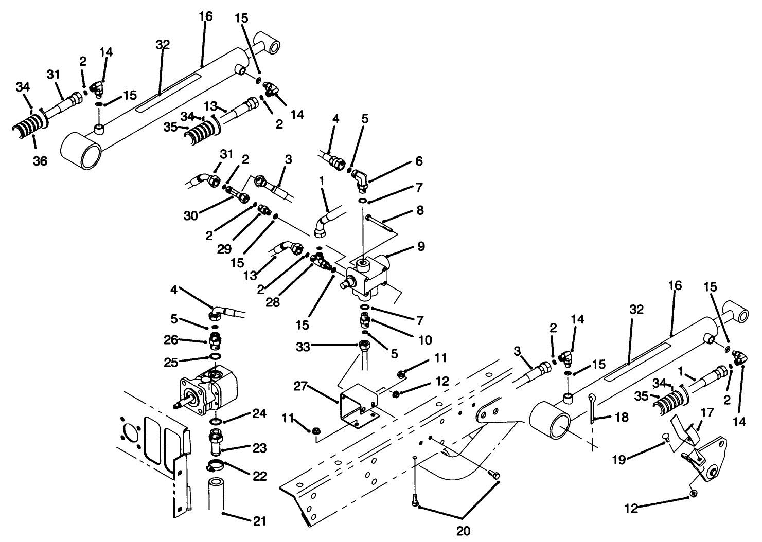 Lift Valve & Cylinder Assembly