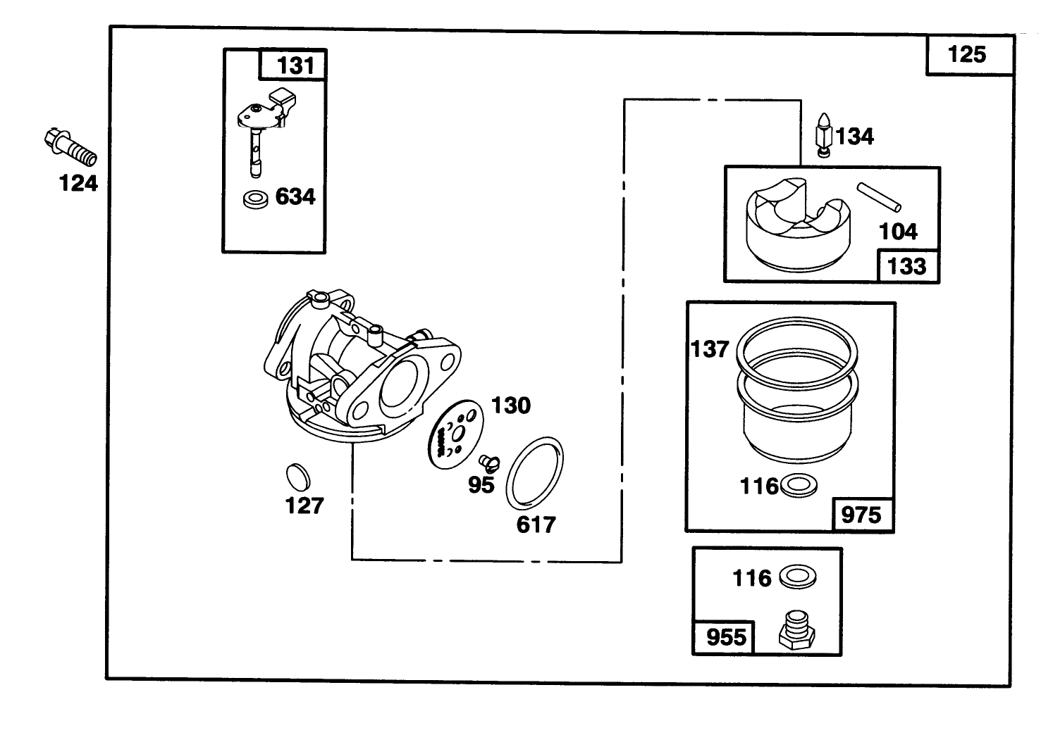Engine Briggs & Stratton Model 128802-0615-01