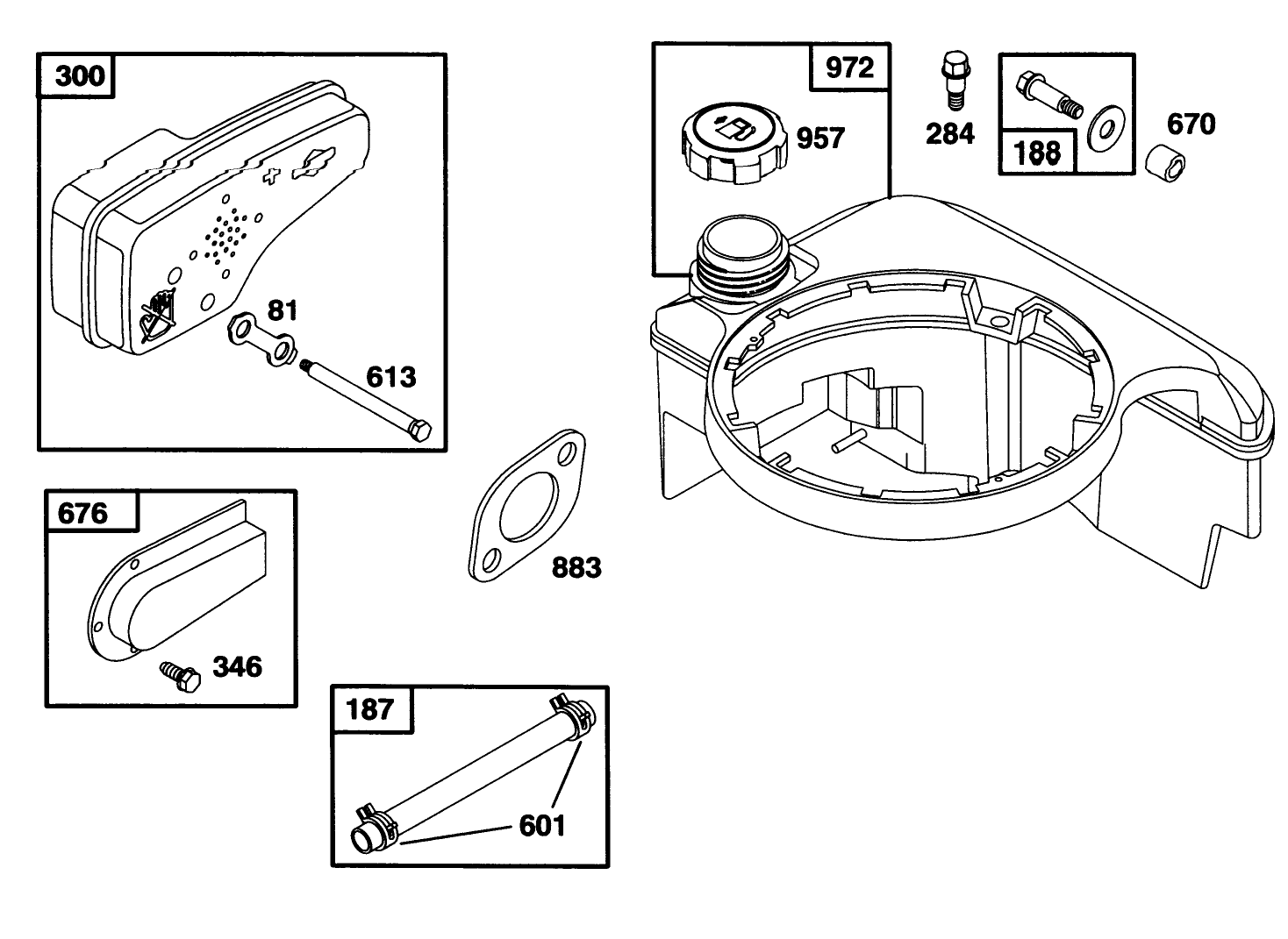 Engine Briggs & Stratton Model 128802-0615-01