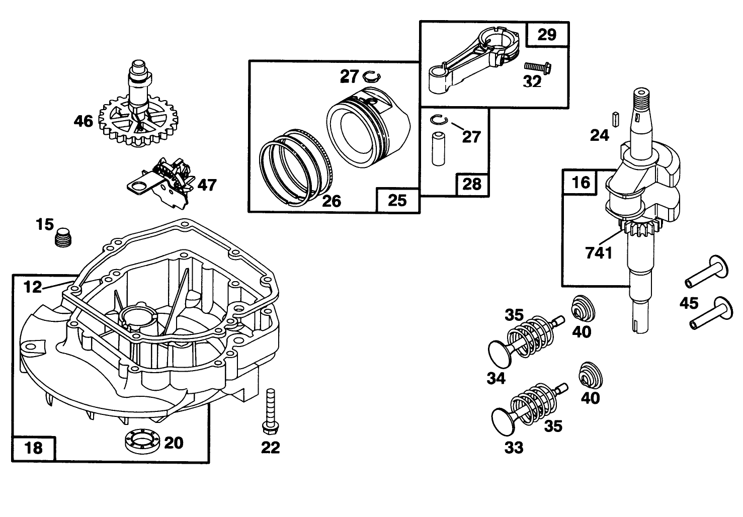 Engine Briggs & Stratton Model 128807-0658-01