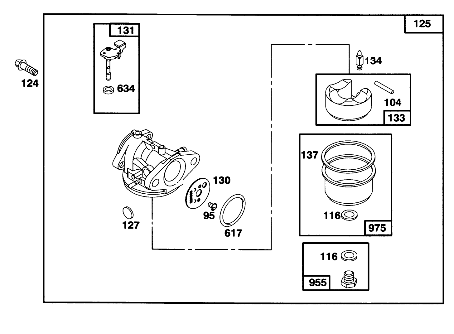 Engine Briggs & Stratton Model 128807-0658-01