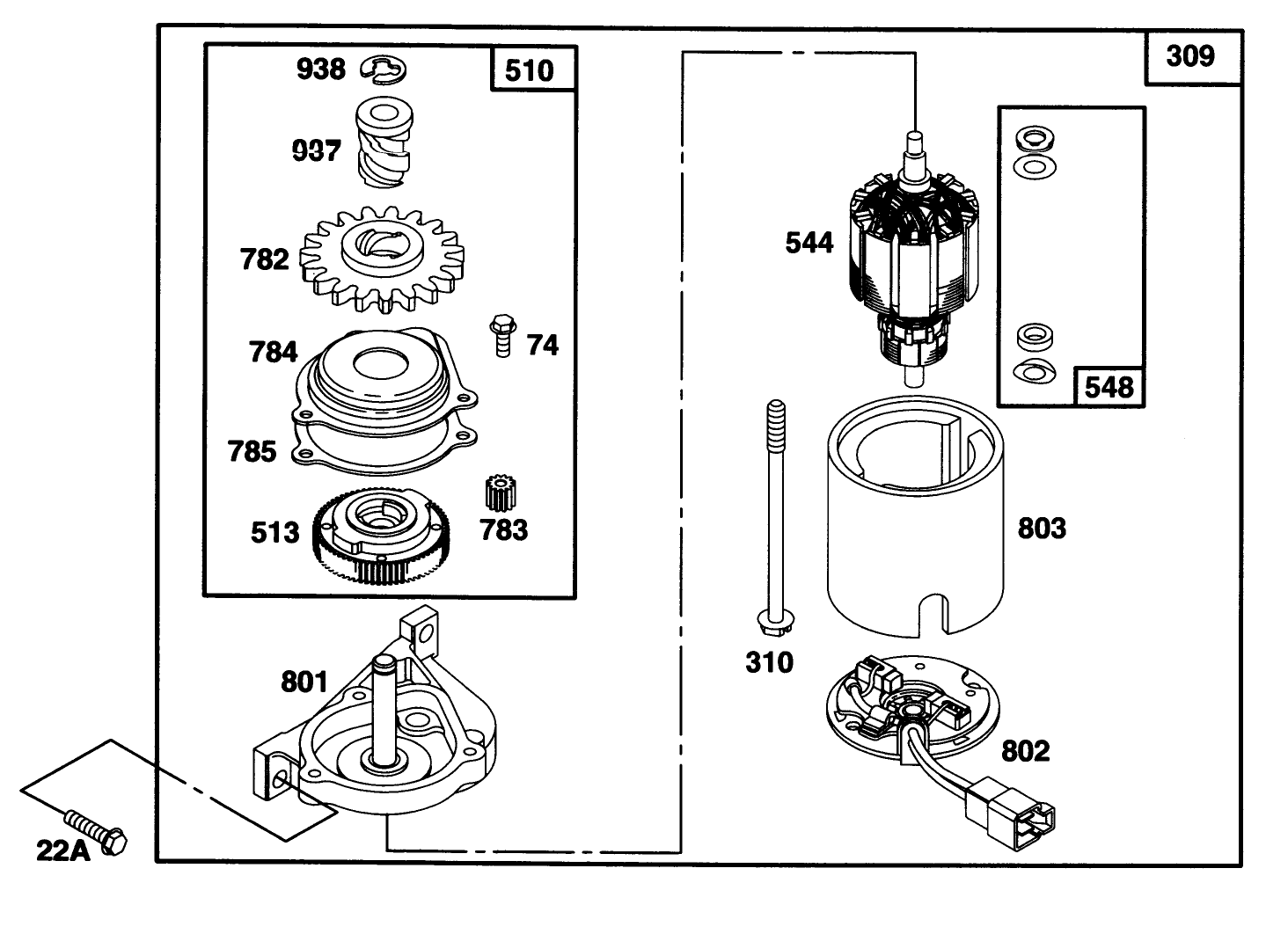 Engine Briggs & Stratton Model 128807-0658-01