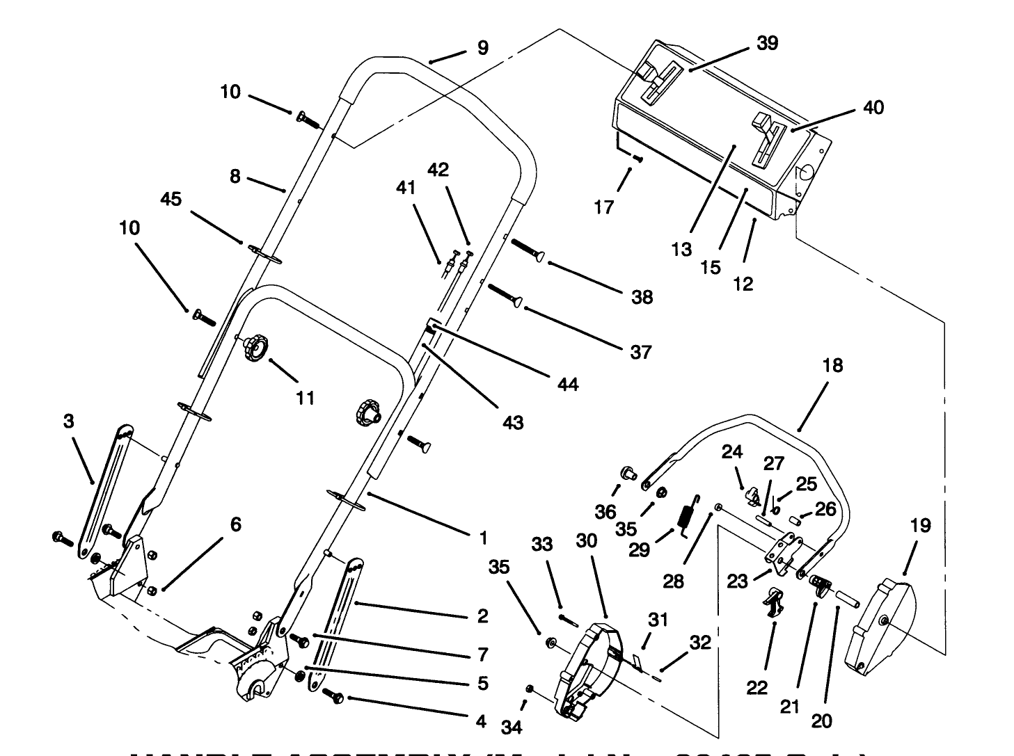 Handle Assembly (model No. 20465 Only)