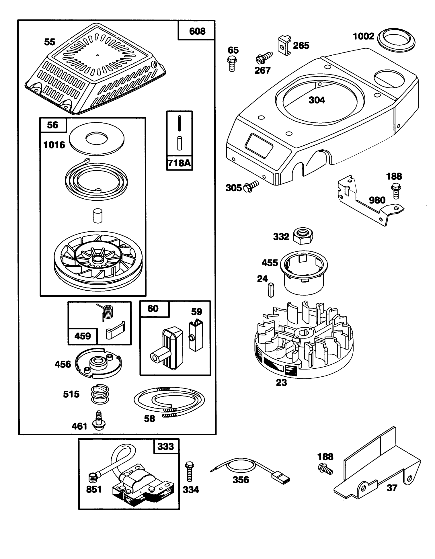 Engine Gts-150 (model No. 20465 Only)(model No. 97772-0110-02)