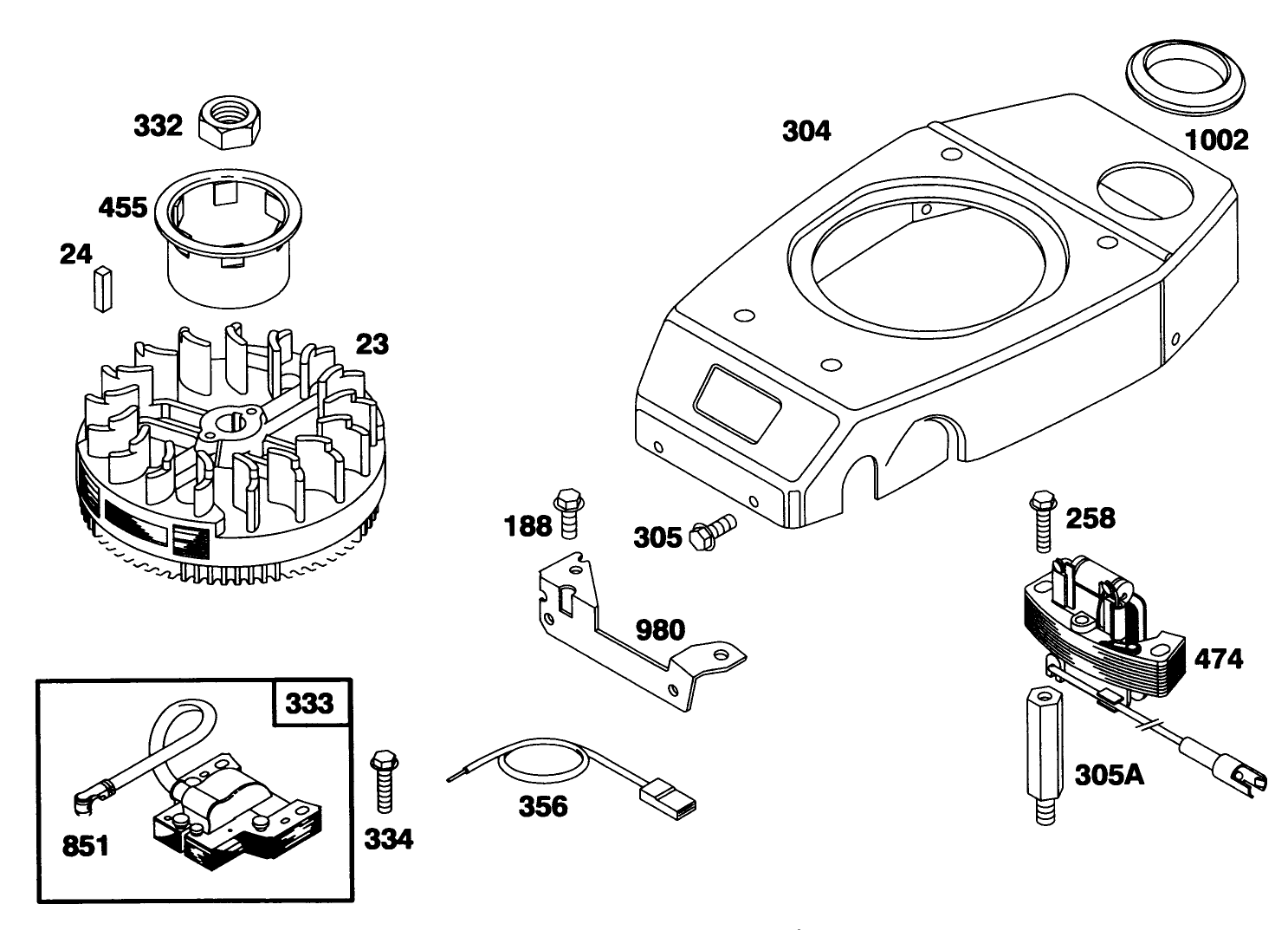 Engine Gts 150 (model No. 20466 Only)(model No. 97777-0311-A1)