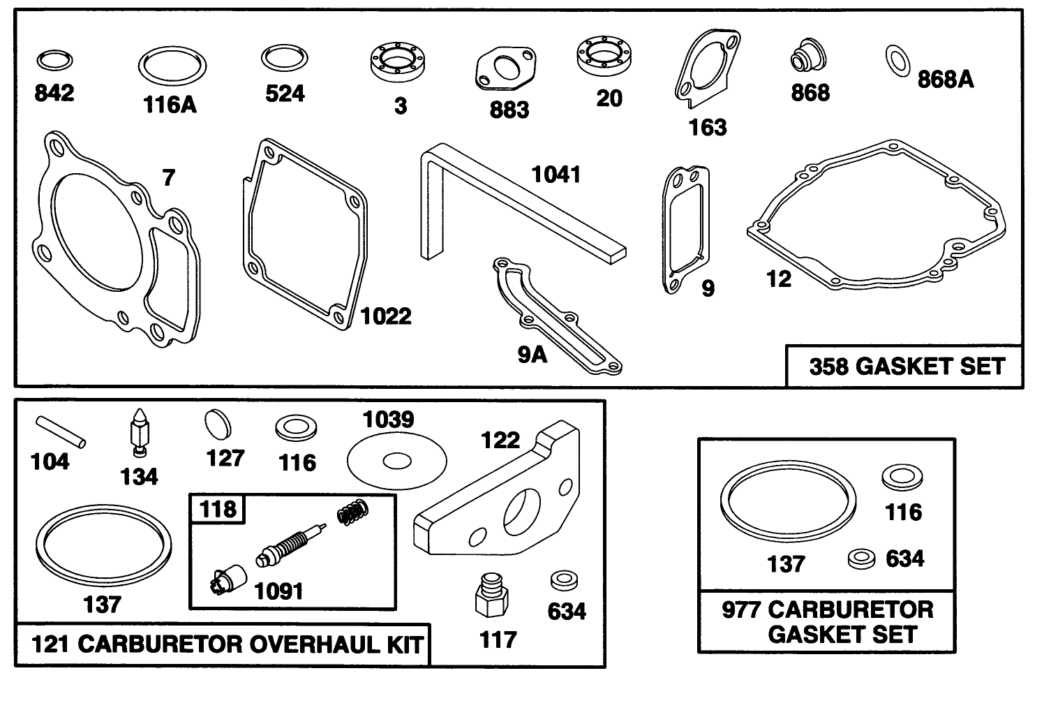 Engine Gts 150 (model No. 20466 Only)(model No. 97777-0311-A1)