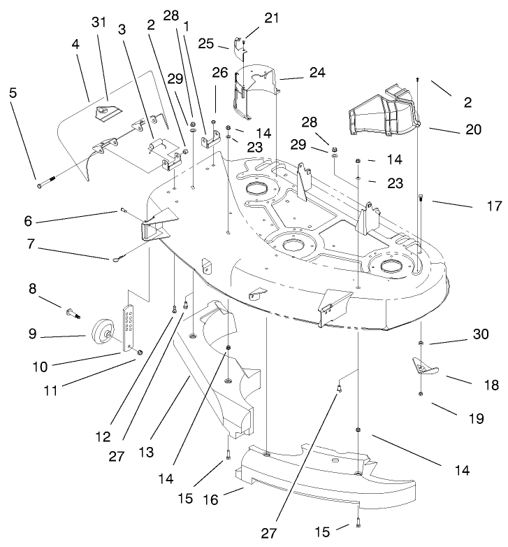 Belt Cover & Deflector Assembly