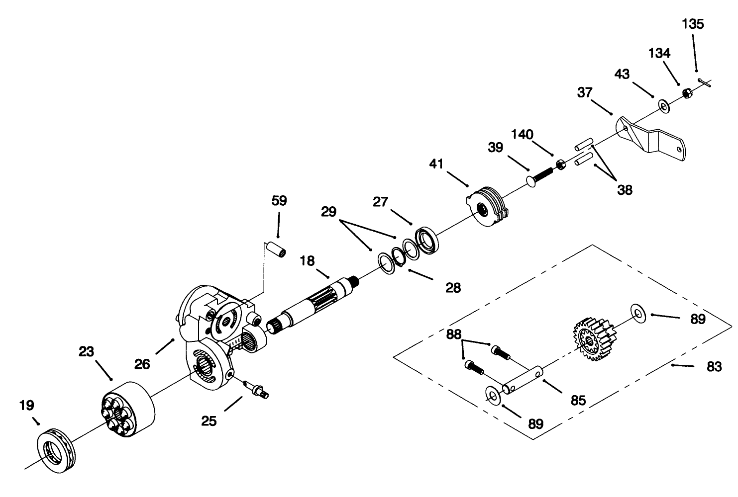 Hydro Transaxle Assembly (continued)