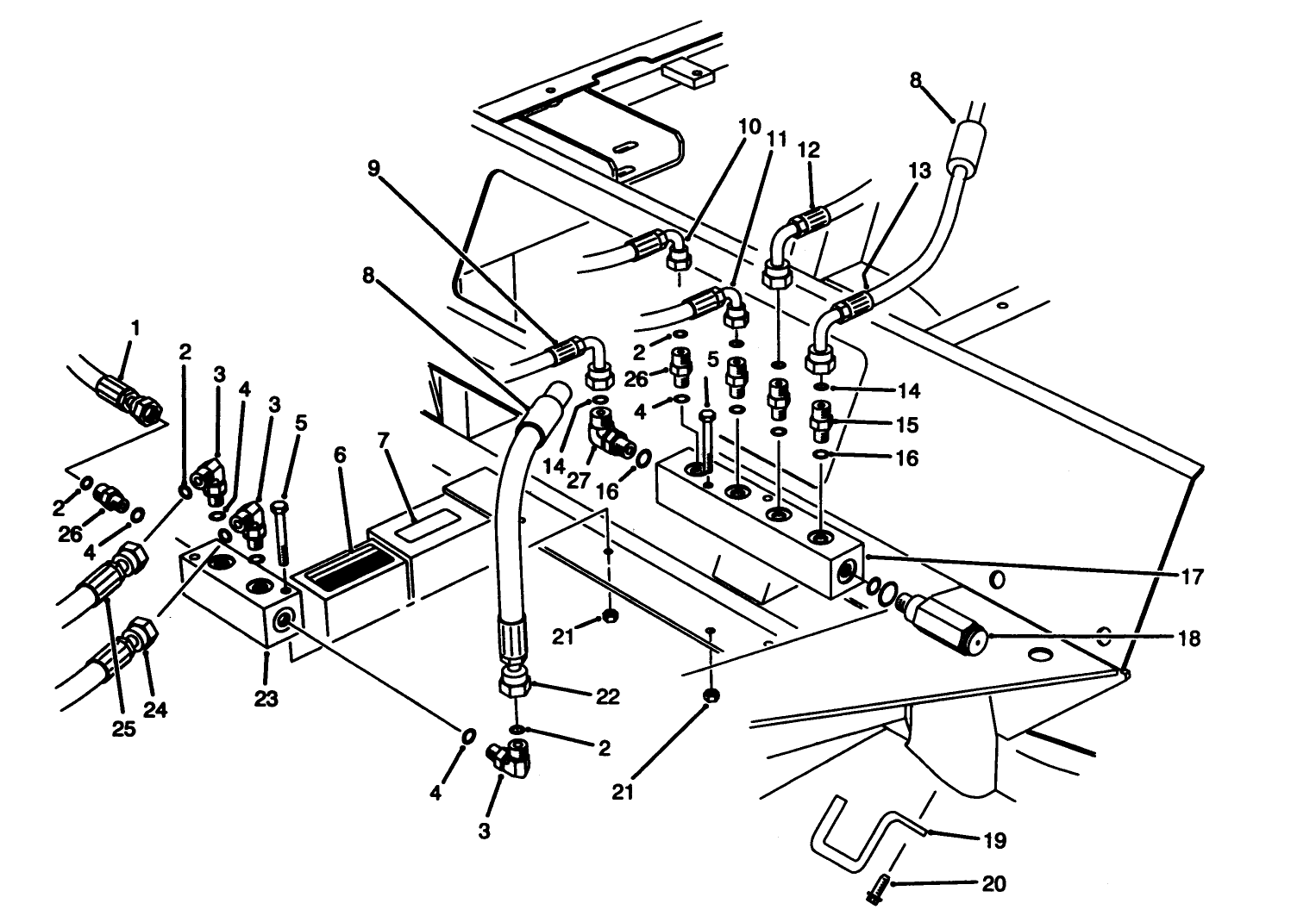 Front Hydraulic Manifolds