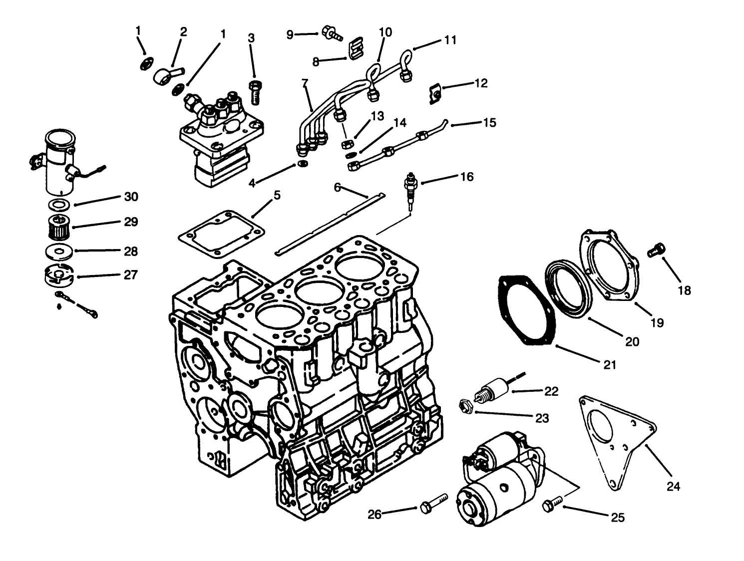 Fuel And Starter System Assembly