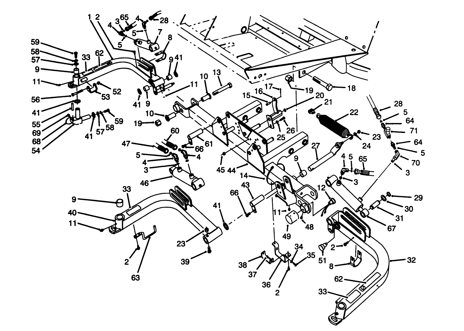 Front Lift Arms Assembly