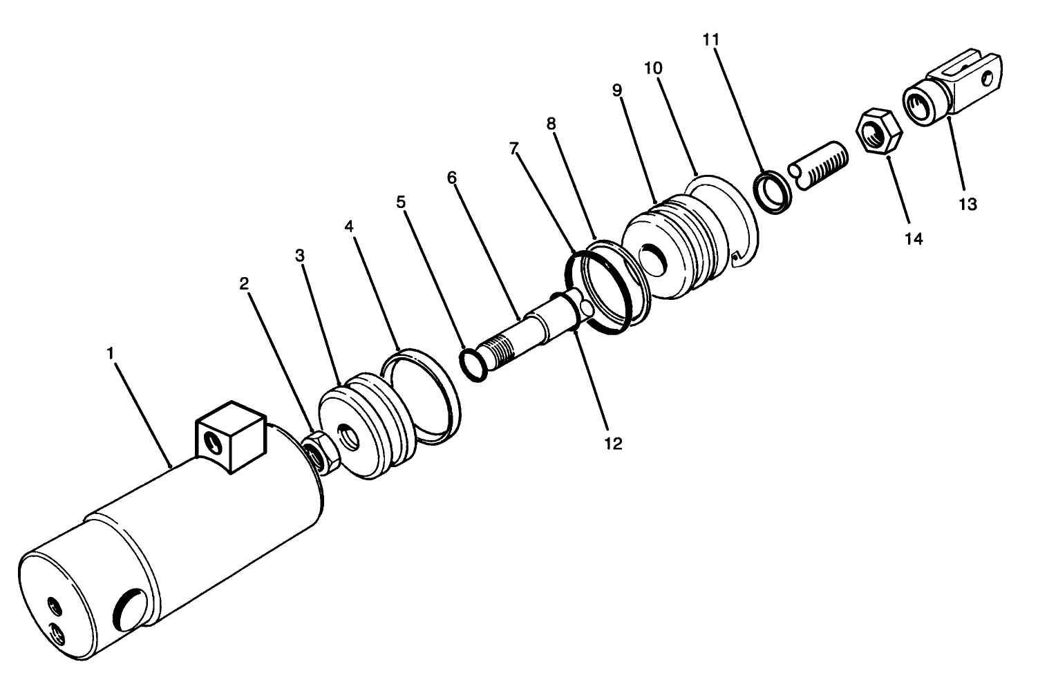 Hydraulic Cylinder Assembly No. 83-2580